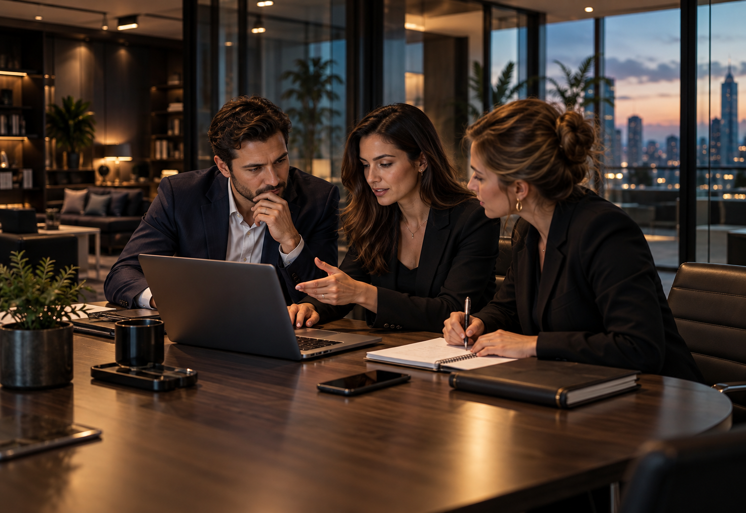 Equipe analisando estratégias de marketing e oportunidades de conversão.